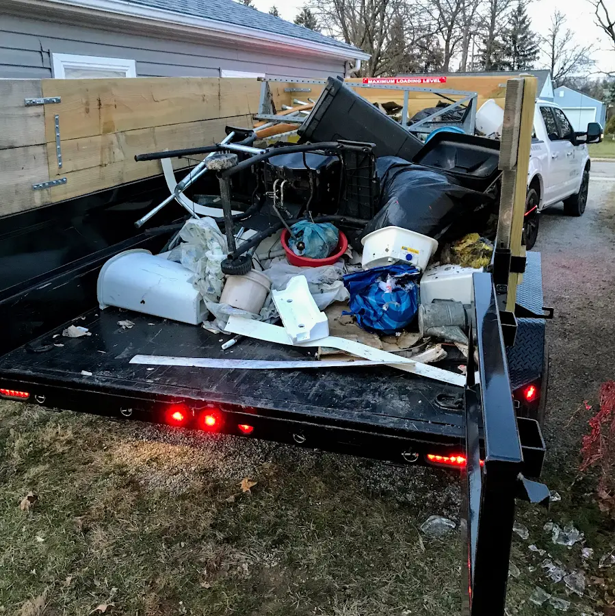 Roll-off dumpster delivered to a residential driveway in Wilmore