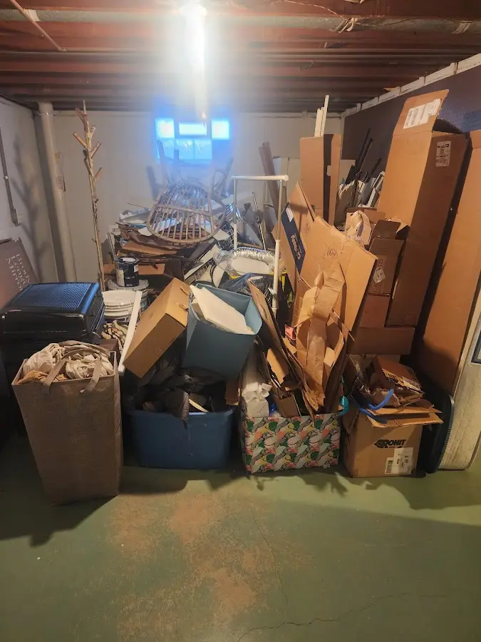 Roll-off dumpster container at job site for Construction Dumpster Rental in Wilmore